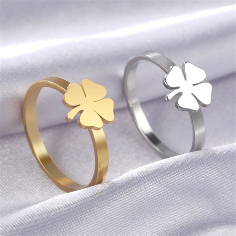 four leaf clover rings