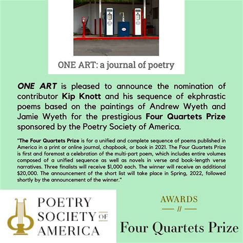 four quartets poetry prize