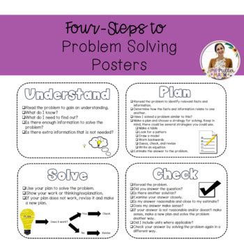 four step problem solving process math