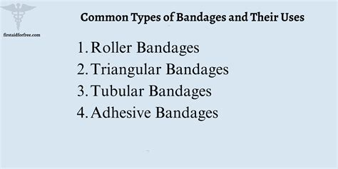 Four Types Of Bandages