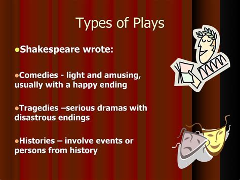 four types of plays that shakespeare wrote