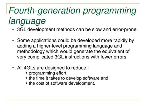 fourth generation programming language examples