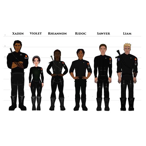 Fourth Wing Character Art