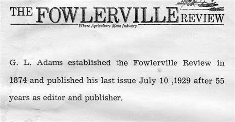 Fowlerville Review