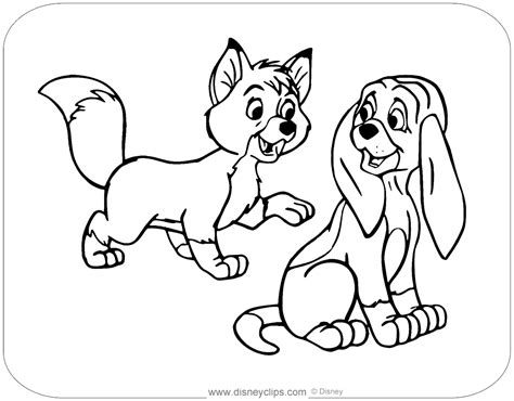 fox and the hound 2 coloring pages tod