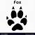 fox foot print