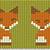 fox knitting chart