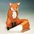 fox papercraft template free