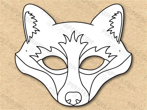 Fox Face Template Printable
