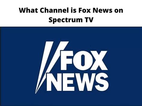 fox national news channel on spectrum