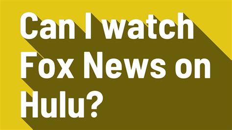 fox news on hulu channel