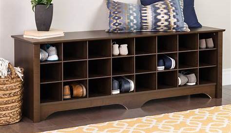Foyer Bench With Shoe Storage The Amana 4 Section Entryway Home Entryway Furniture Hall Tree
