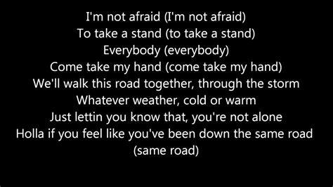 fr lyrics i'm not afraid