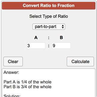 fraction to ratio calculator soup