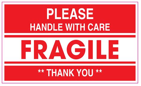 Fragile Sticker Print Out Fragile Handle With Care Mailing Labels