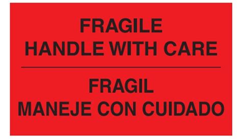 Fragile In English And Spanish