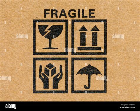 Fragile Sign On Cardboard Box Stock Photo Getty Images