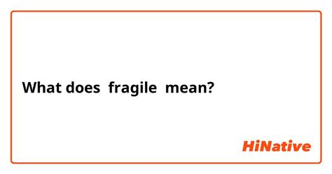 Fragile Uk Meaning