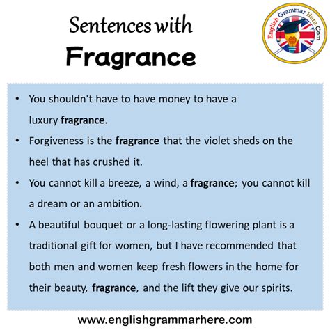 Fragrant Example Sentence