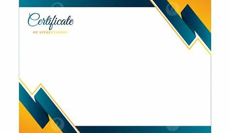 Certificate Border Frame Blue Gradient With Brand Label, Certificate