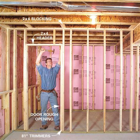 Frame And Insulate Basement Walls