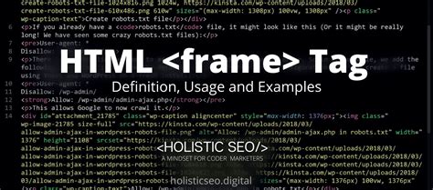 Frame Tag Definition