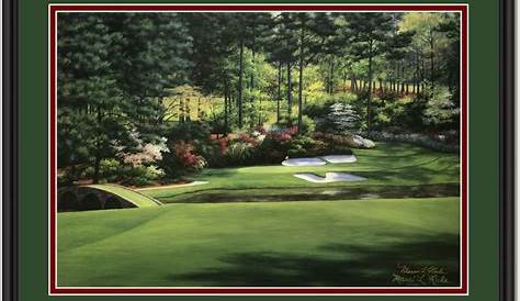 Framed 5 Piece Golf Course Club Golfing Poster Canvas Prints Wall Art