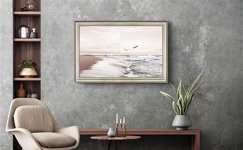 Framed Art Ocean Landscape