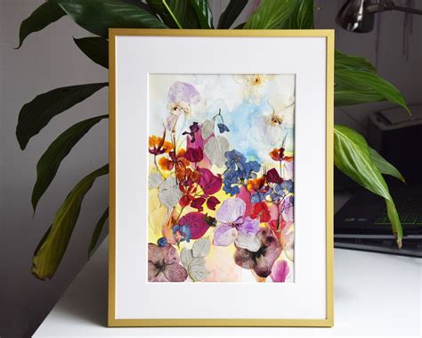 Framed Flower Art Work