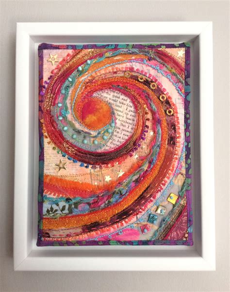 Framed Textile Art Etsy