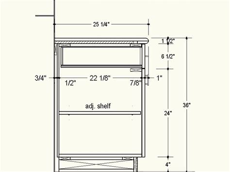 Frameless Cabinet Dimensions