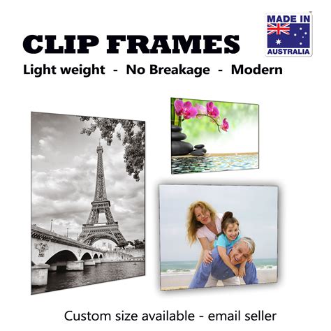 Frameless Clip Picture Frames