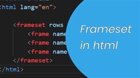 Frameset Code In Html