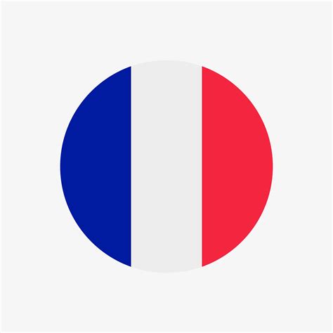 france flag circle icon