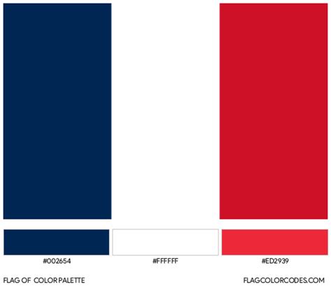 france flag colour code