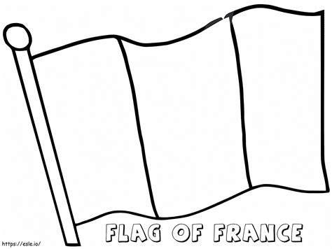 france flag for coloring