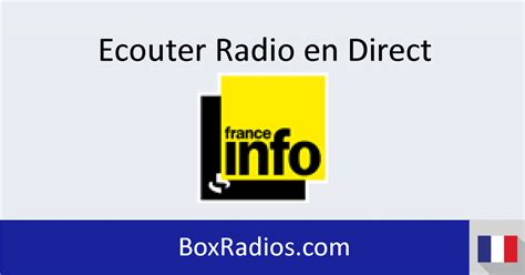 france info radio live en direct
