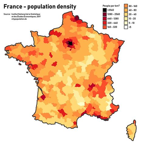 france population density 2022
