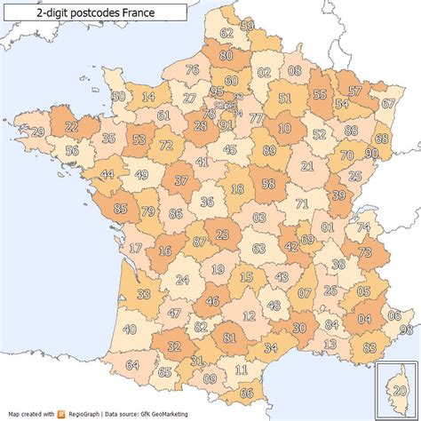 france post code map