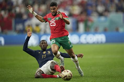 france versus morocco soccer