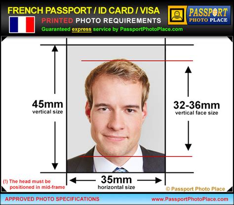 france visa photo requirements