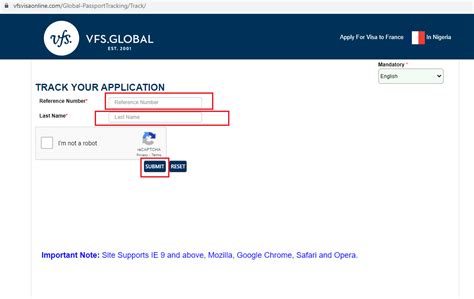 france visa tracking nigeria