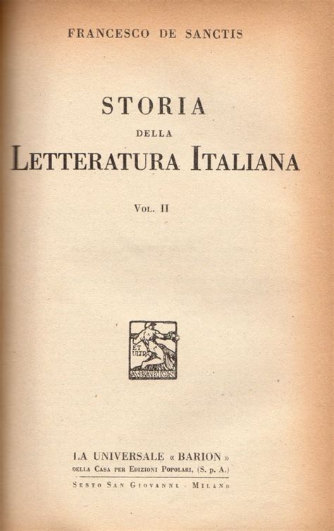francesco de sanctis storia della letteratura italiana