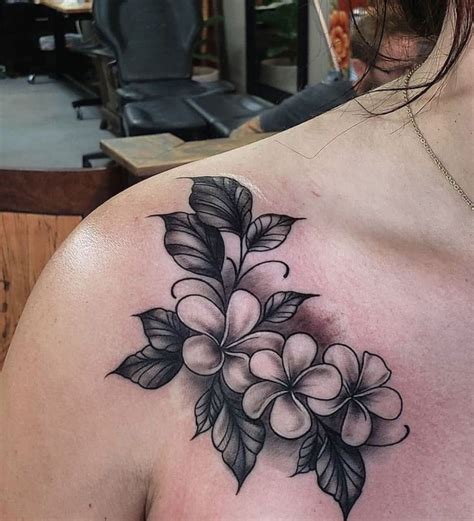 Powerful Frangipani Flower Tattoo Designs 2023