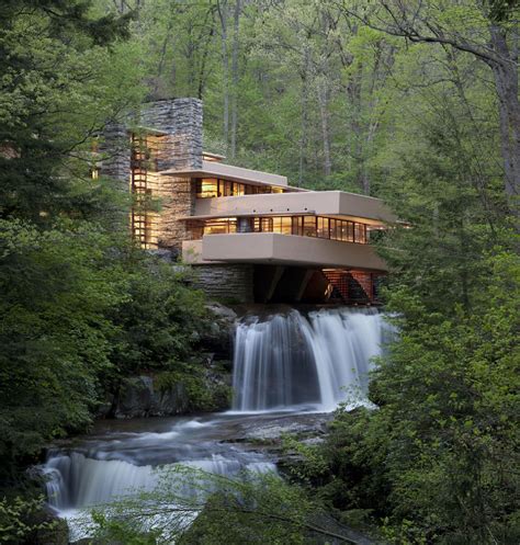Frank Lloyd Wright's Fallingwater in Pennsylvania. In compliance with