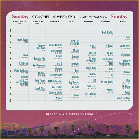 frank ocean coachella set time