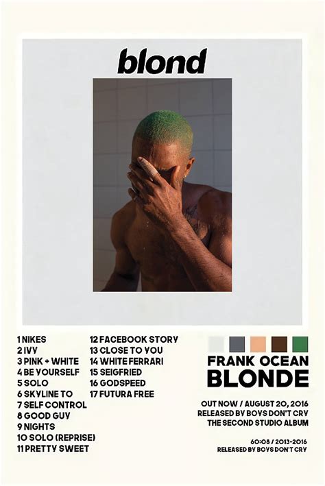 Best Frank Ocean Posters Collection Unveiled