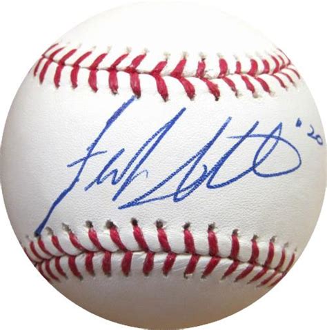 frank white baseball autograph