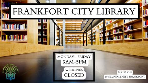 frankfort city library ks