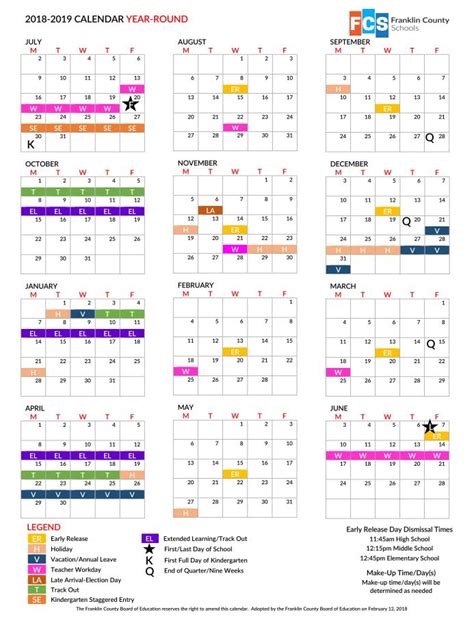Franklin County Va Schools Calendar